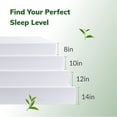 thumbnail image 2 of MLILY Elysian 12 inch Hybrid Mattress, King Size Memory Foam Mattress, Pocket Spring, 2 of 10