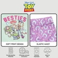 thumbnail image 4 of Disney Toy Story Baby Girls' 2-Piece T-Shirt and Dolphin Shorts Set Aqua Purple, 4 of 6