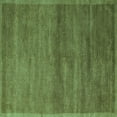thumbnail image 1 of Ahgly Company Machine Washable Indoor Square Abstract Turquoise Blue Modern Area Rugs, 8' Square, 1 of 4