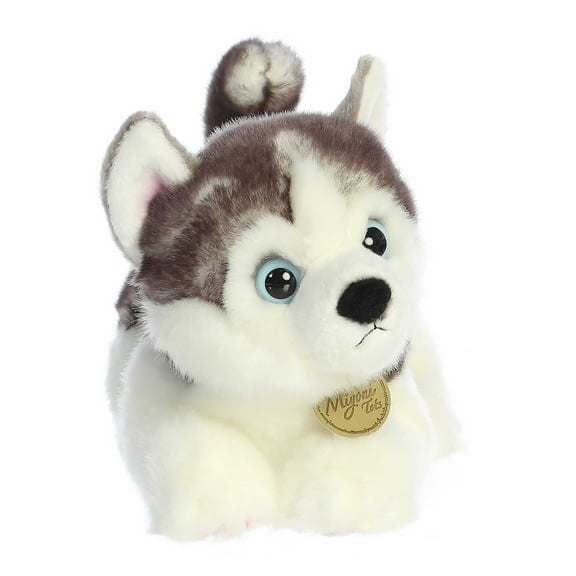 Aurora - Medium Gray Miyoni Tots - 9" Siberian Husky Pup - Adorable Stuffed Animal