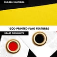 thumbnail image 4 of G128 Combo Pack: 6 Ft Tangle Free Aluminum Spinning Flagpole (Silver) & Uganda Ugandan | 3x5 Ft | LiteWeave Pro Series Printed 150D Polyester | Pole with Flag Included, 4 of 9