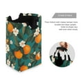 thumbnail image 3 of Yayeee Freestanding Laundry Hamper with Handle Collapsible Large Storage Basket for Clothes, Orange Leaves, 3 of 7