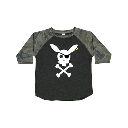 

Inktastic Cute Easter Pirate Bunny with Eyepatch and Earring Gift Toddler Boy or Toddler Girl T-Shirt