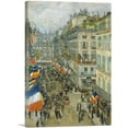 thumbnail image 1 of ARTCANVAS July Fourteenth - Rue Daunou 1910 Canvas Art Print by Childe Hassam - Size: 18" x 12" (1.50" Deep), 1 of 9