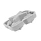 thumbnail image 2 of Molde de hielo de silicona antiadherente para hacer bolas de bricolaje Bandeja de moldes de hielo para el hogar, cocina, suministros para hacer bebidas, gris claro Guardurnaity HA004090-01, 2 of 7