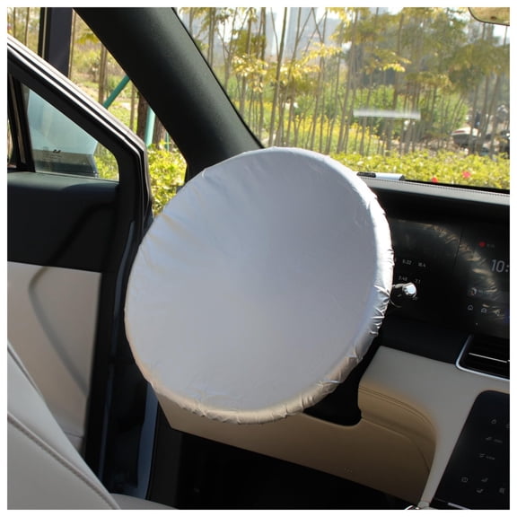 42CM Steering Wheel Cover Sunshade Protector with Not Slip for Car Interior Accessories