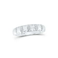 thumbnail image 3 of Sterling Silver His Hers Round Diamond Cluster Matching Wedding Set 1/4 Cttw, 3 of 3