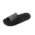 thumbnail image 2 of Fengqque Men's and Women's Shower Shoes with Drainage Holes Quick-Drying Non-Slip Slippers Dormitory Home Bathroom Slippers Unisex Black 9-9.5(42), 2 of 6