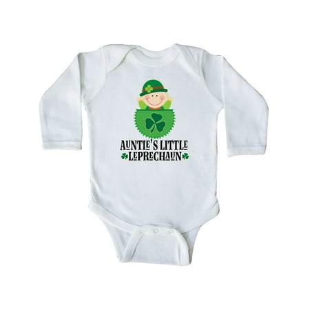 

Inktastic St Patricks Day Auntie Leprechaun Irish Gift Baby Boy or Baby Girl Long Sleeve Bodysuit