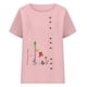thumbnail image 3 of Camiseta Casual de Manga Corta con Botón de Cuello Redondo de las Mujeres, Tops Cortos para las Mujeres, 3 of 3