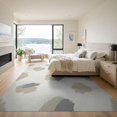 thumbnail image 3 of ODIKA 9'x12' Washable Area Rug Low Pile, Flatwoven, Beige Farmhouse Boho Asymmetrical Scattered Details An Under for Great Room, Indoor Concept, Large Living, 3 of 7