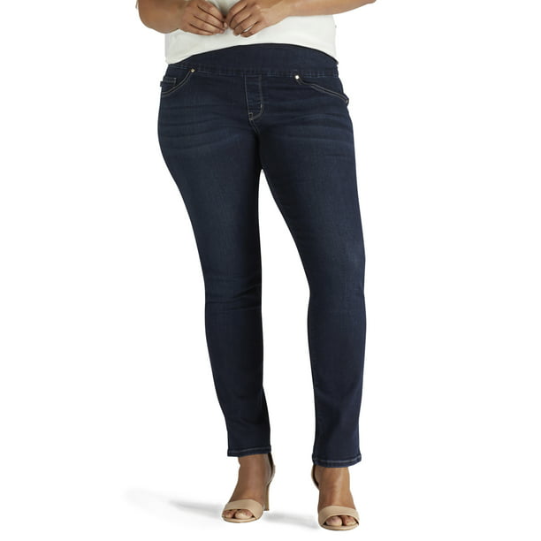 Lee Women's Plus Size Sculpting Slim Fit Skinny Pull On Jean - Walmart.com