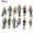 Colorful, variant on Fancy 50Pcs People Figurines 1:32 Scale Model Trains Architectural Plastic People Figures Tiny People Sitting and Standing for Miniature Scenes Colorful