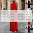 thumbnail image 3 of IUYRTFE Women's Halter Neck High Collar Sleeveless Pleated Maxi Dress Solid Color Flowy Long Formal Gown, 3 of 5