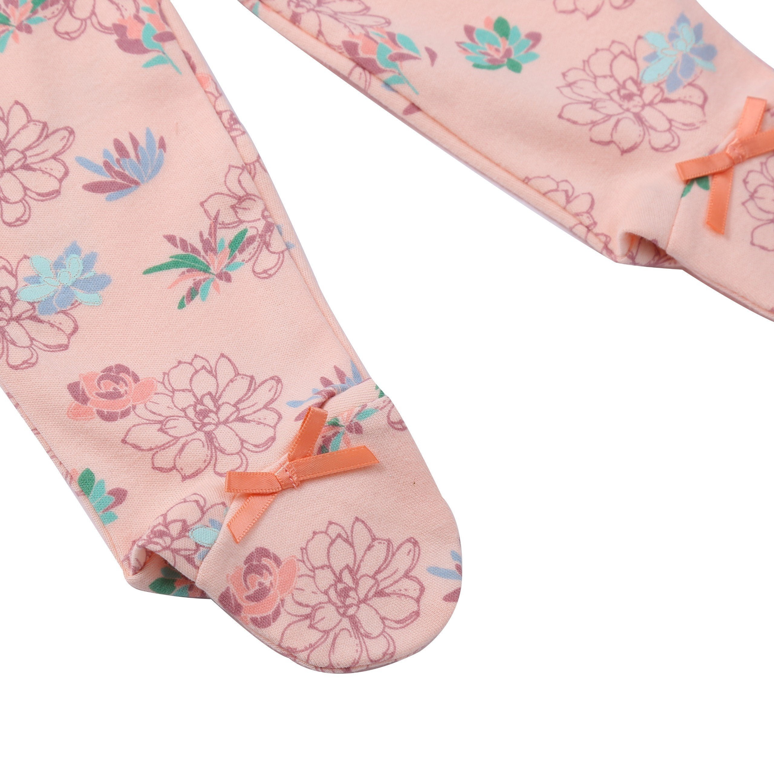 Baby Girls Footed Pants /& Kimono Top Outfit Long Sleeve Layette Set