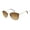 Gold & Brown, variant on Women's NN239 Retro Metal UV400 Protective Round Fashion Sunglasses, 53mm