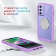thumbnail image 3 of Case for Samsung Galaxy A54 5G for Women Men, Shockproof Samsung A54 5G Case Clear Phone Case Support Wireless Charging Protective Cases (Purple), 3 of 7