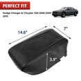 thumbnail image 2 of KBH Center Console Lid Cover Replacement for 2008-2010 Dodge Charger Accessories/Chrysler 300, Car Armrest Upholstery Cover, Black Leather Skin Only, 2 of 7