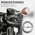 thumbnail image 6 of Outdoor Waterproof Patio Curtain 95" Length-1 panel,Farmhouse Cooking Tools on Black Outside Privacy Curtains Blackout Grommet Drapes for Porch Pergola,Abstract Graffiti Art, 6 of 8