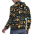 thumbnail image 6 of Lsque Basketball Pattern Casual Men's Hoodie,Hooded Sweatshirt with Kangaroo Pocket,Pullover Hoodie-XX-Large, 6 of 7