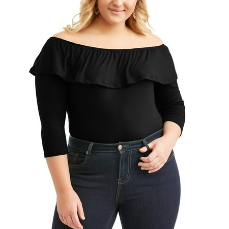 Junior Plus Off the Shoulder Bodysuit