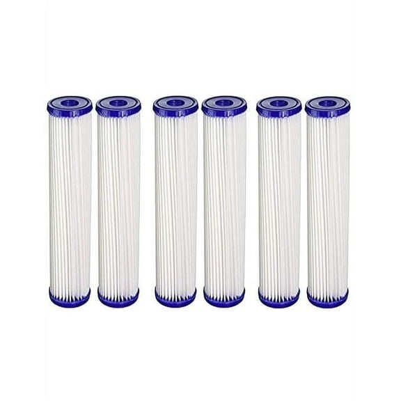 Compatible for HDX HDX2PF4 Compatible Pleated Household Water Filters 6 pack: Reduces Sediment