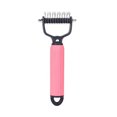 thumbnail image 2 of Guiexla Pet Detangling Comb Handheld Undercoat Rake for Dogs Cats Double-Sided Stainless Steel Teeth Deshedding Grooming Brush for Thinning Shedding, 2 of 8
