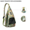 thumbnail image 2 of Floral Boho Sling Bag - Women's Anti-Theft Crossbody Backpack, Waterproof Lightweight for Campus, 2 of 4