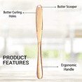 thumbnail image 3 of Magic Butter Knife Spreader and Curler, Curl Your Butter with Ease Different WaysRose Gold, 3 of 5