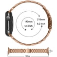 thumbnail image 3 of Kebiory Metal Band Compatible with Apple Watch 38mm 40mm 41mm Suitable for Women Men,Stainless Steel Strap Wristband Bracelet Compatible with Series SE/9/8/7/6/5/4/3/2/1(Rose Gold,38/40/41mm), 3 of 6