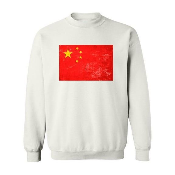 Chinese Flag Design Sweatshirt Men -Image by Shutterstock, Male 3X-Large