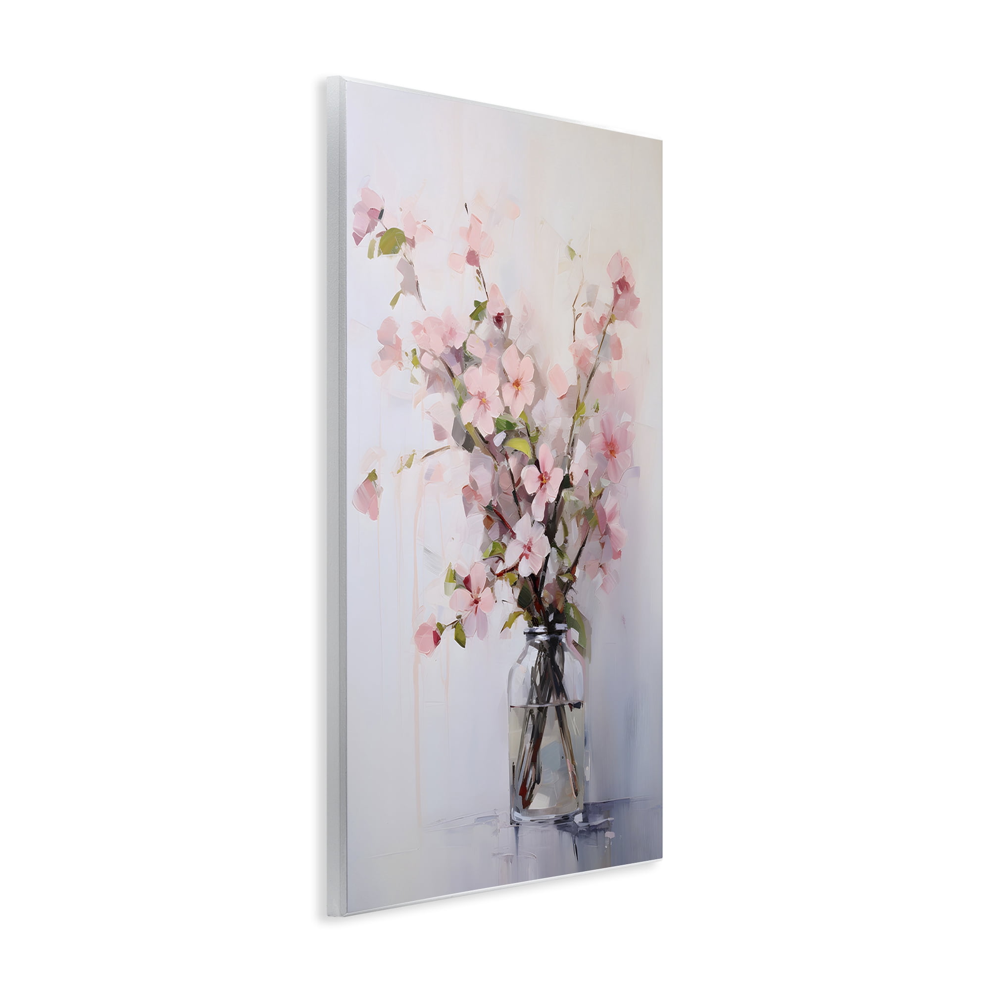 Stupell Industries Soft Sakura Vase Botanical & Floral Painting Unframed Art Print Wall Art, 10 x 15