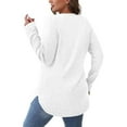 thumbnail image 7 of Christmas Gifts Rciityk White Womens Sweaters Fall Fashion Casual Long Sleeve Shirts Lightweight Loose Crewneck Pullover Tunic Sweaters Top, 7 of 7