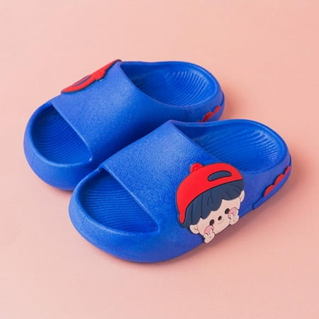 

Toddler Little Kids Shark Beach/Pool/Shower Slides/Anti-Skid Home Bath Slippers/Cute Summer Outdoor Shoes for Girls and Boys