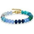 thumbnail image 6 of Women's Gemstone Beaded Bracelet Colourful Natural Stone Freshwater Pearl Surfers Beach Rainbow Bracelet Jewellery Gifts, 6 of 7
