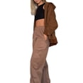 thumbnail image 6 of KelaJuan Women's Loose Hoodies Loungewear Fashion Solid Color Long Sleeve Fall Winter Jacket Casual Clothes Zip-Up Sweatshirts Coat, 6 of 6