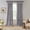 Gray, variant on Elrene Home Fashions Korena Tie-Top Crushed Velvet Window Curtain, Taupe, 52" x 84"