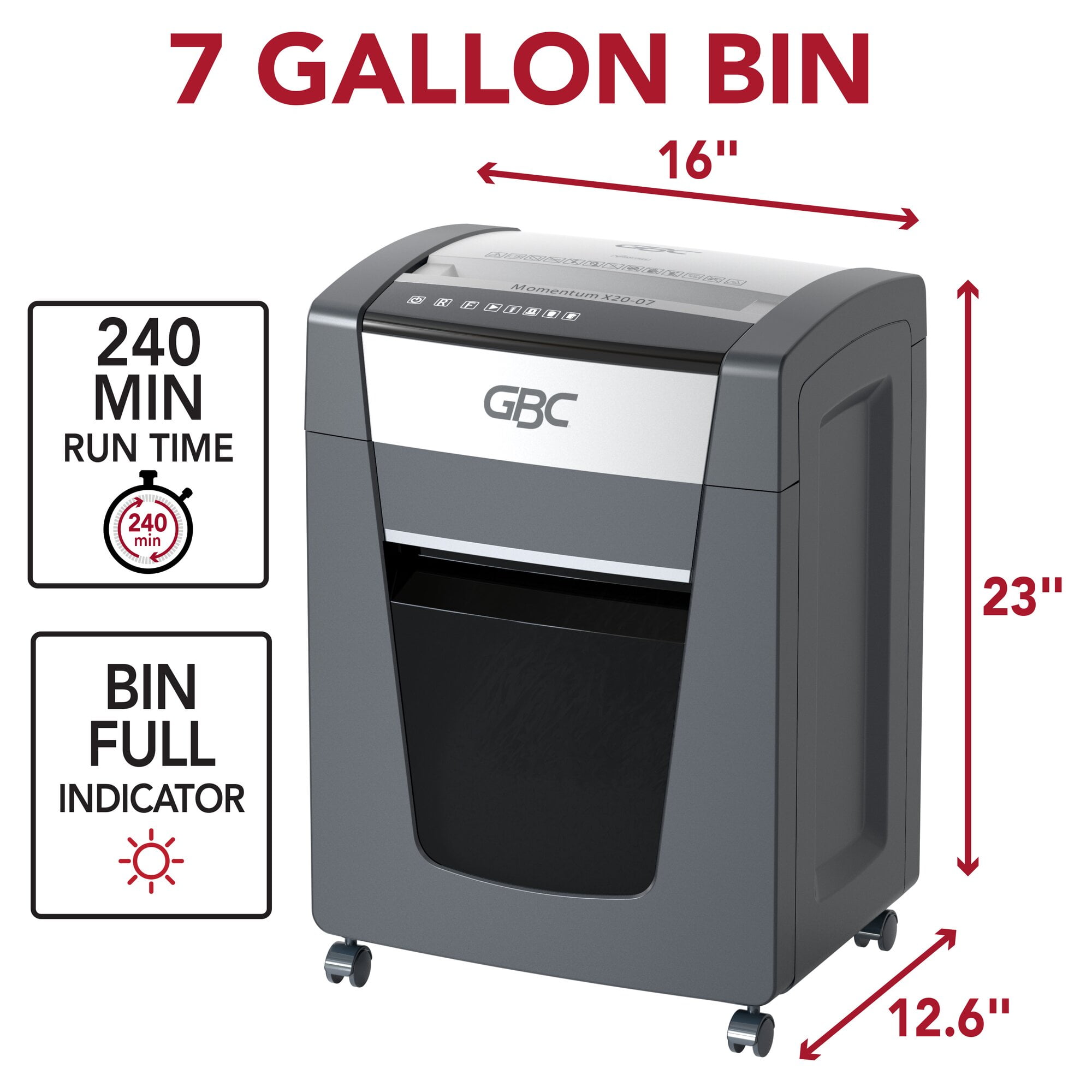 GBC Momentum Paper Shredder WSM177001