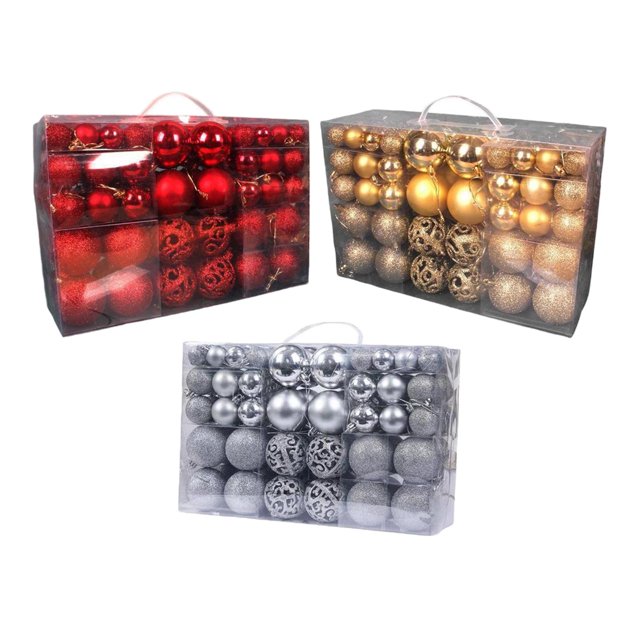Esferas de Navidad,300 piezas Adornos de bolas de Navidad colgantes para árboles de Navidad Decoración Sunnimix Colgantes Bolas