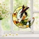 thumbnail image 4 of Halloween Magical Crescentmoon Witch LightCatcher Acrylic Glittering Hanging Decor, 4 of 5