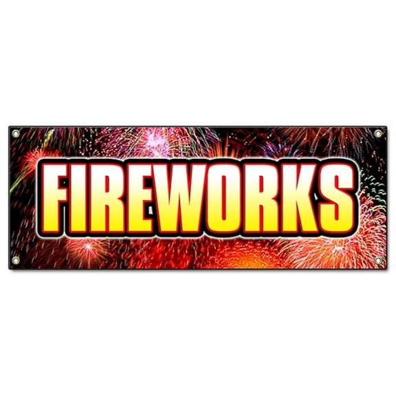 FIREWORKS I BANNER SIGN  stand firework store signs