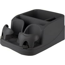 Armor All Car Console Organizer, Car Seat Organizer with 2 Adjustable Cup Holders, 3 Large Storage Compartments, Seatbelt for Secure Hold, Vehicle Middle Seat Organizer for Cars, Trucks, Minivans