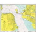 thumbnail image 2 of NOAA Historical Map and Chart Collection 32x26 White Modern Wood Framed Museum Art Print Titled - Nautical Chart - San Francisco Bay ca. 1975, 2 of 4