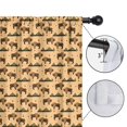 thumbnail image 4 of Blackout Kids Curtains,Beige Buffalo Pattern Childrens Insulated Curtains Set Of 2,Bedroom Essentials,Toddler Room Decor 42"x54", 4 of 5