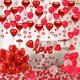 thumbnail image 4 of Set de globos rojos con corazones para San Valentín VBEOLLOV, 4 of 6