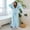 Blue, variant on Women Hooded Fluffy Long Robes Warm Plush Sherpa Lined Hood Fleece Bathrobe with Pocket by Tirrinia