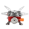 thumbnail image 4 of Portable Outdoor Picnic Gas , Mini Square Camping Stove 2800W High Temperature Resistant Metal Wind Proof Rust Proof  For Hiking, 4 of 8