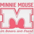 thumbnail image 3 of Disney - Minnie Mouse - In Bows We Trust - Juniors Cropped Cotton Blend T-Shirt, 3 of 5