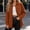Coffee women corduroy shacket a1, variant on Women's Fall Winter Corduroy Shacket Long Sleeve Button Down Collared Open Front Casual Coat Solid Loose Outwear Jacket, White 2XL