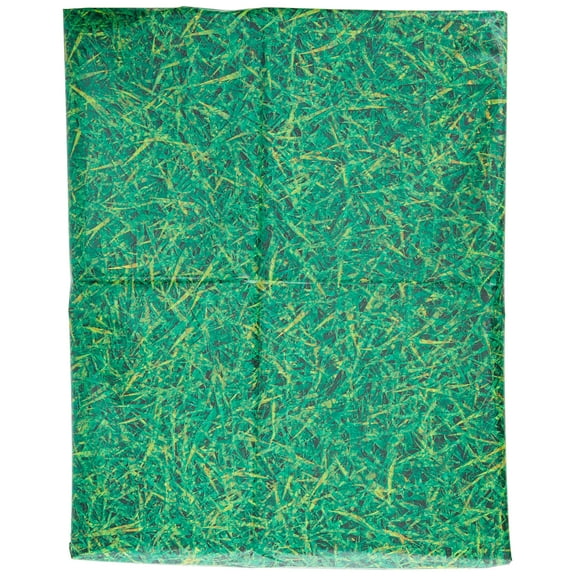 Unique Green Grass Plastic Tablecloth, 108" x 54" -